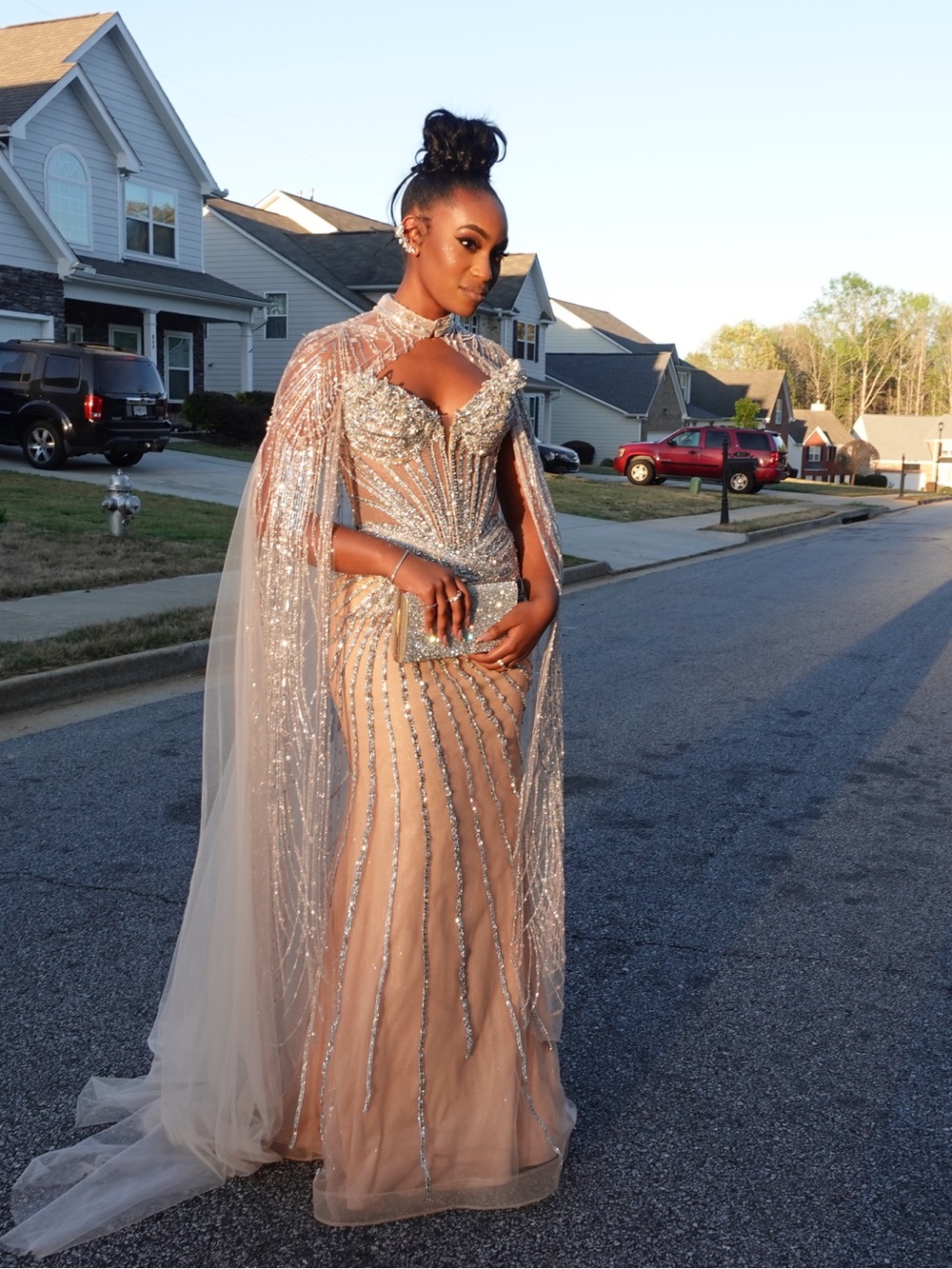 Prom dress and Cape